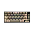 Teclado Naceb mecanico gamer inalambrico con iluinacion TKL SILVER FANG color Negro con teclas color cafe y beige