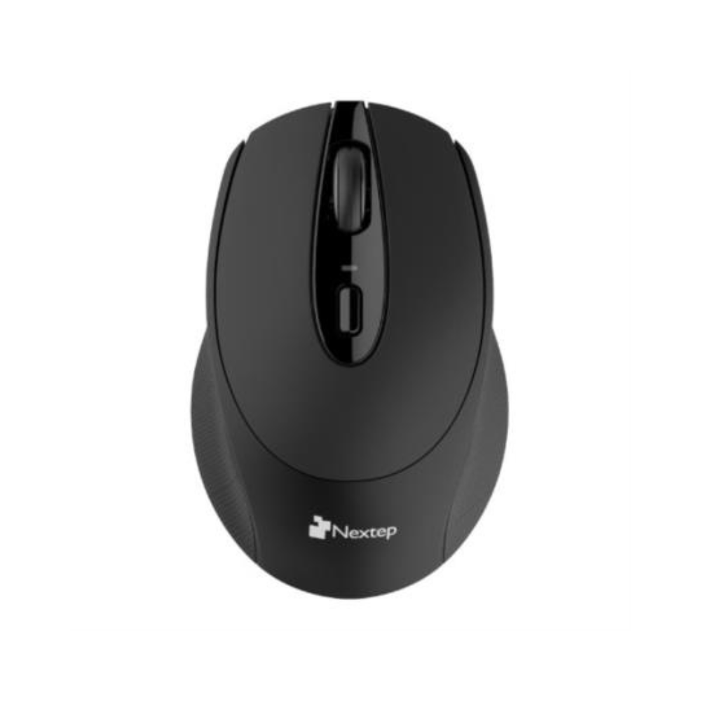 Mouse Nextep Inalámbrico Ergonómico USB 1600 DPI Negro