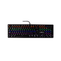 Teclado Mecánico Game Factor Rainbow, Switch Blue, USB, Negro (KBG400-BL)