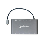 Convertidor Manhattan USB-C a HDMI/DP Mini/SVGA/RJ45/3.5mm (152808)