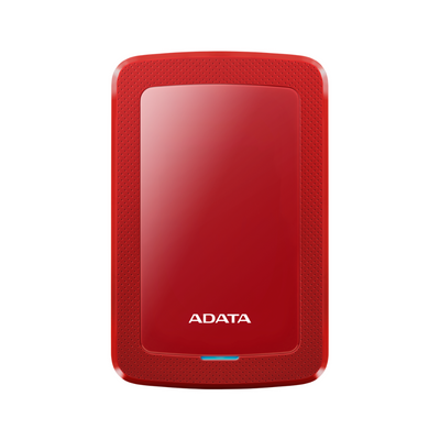 Disco duro externo Adata 1TB, 2.5", USB 3.1, HV300 Slim, color rojo.