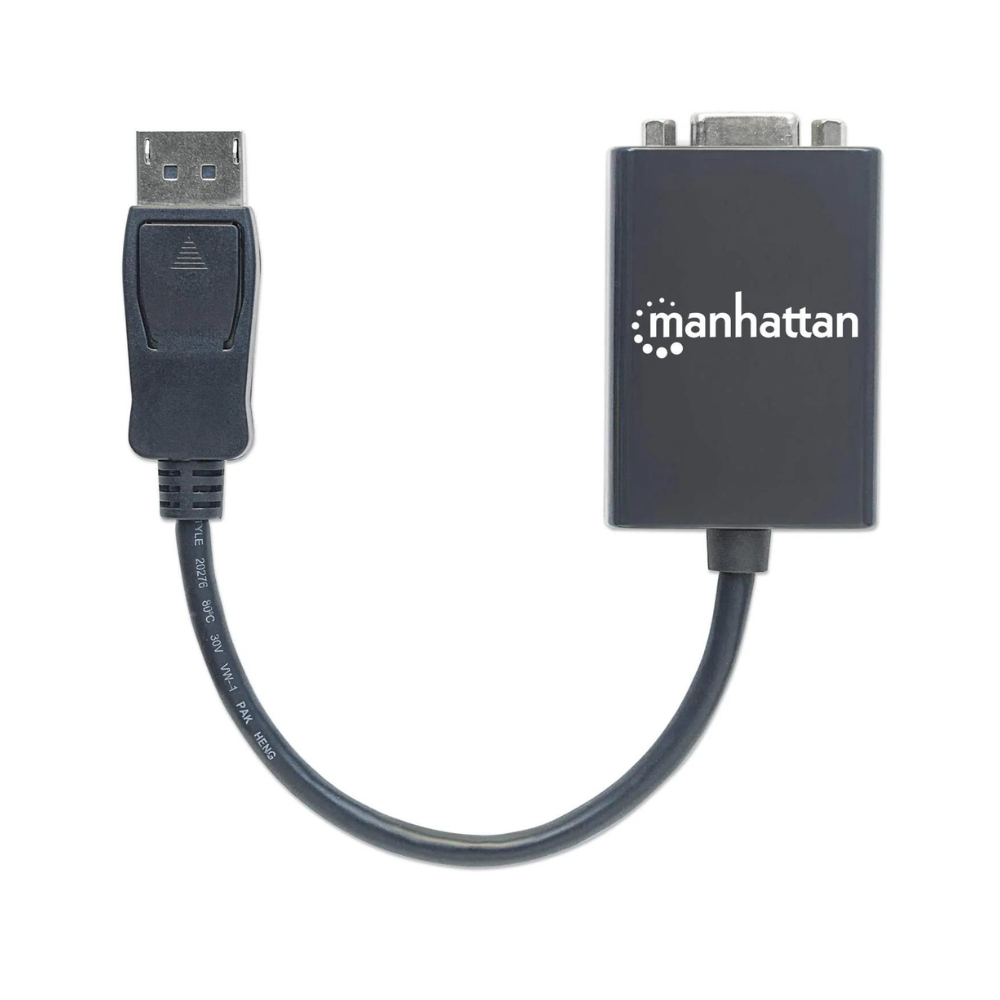 Adaptador Manhattan DisplayPort M a VGA H 15 cm (151962)