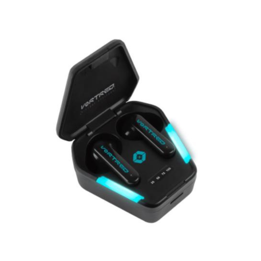 Audífonos Gaming Vortred War Inalámbricos TWS Bluetooth Negro