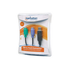 Convertidor Manhattan 2 Dispositivos PS/2 a USB 1.1 Largo 19.5 cm (179027)