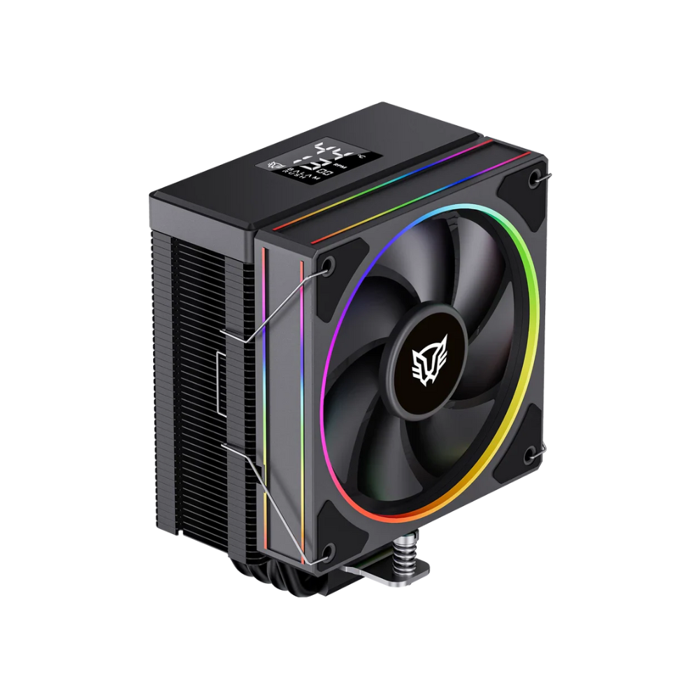 Enfriamiento de Aire Balam Rush Negro Heliux Pro HEX55 Display para monitoreo de temperatura RGB 4 Pipas TDP 220w