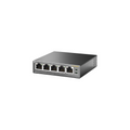 Switch PoE No Administrable 5 Puertos 10/100Mbps, 4 PoE af/at, PoE 67W, Extensor PoE hasta 250m, Calidad Video Prioritaria