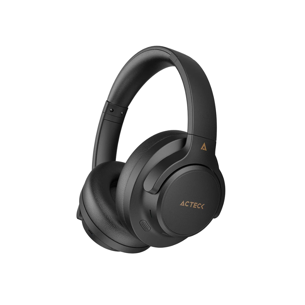 Audi­fonos Inalambricos Acteck Hype Epic HP750 Conexion Bluetooth, 3.5mm, Cancelacion de ruido, Color Negro