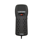 Regulador Electrónico Vica V2500 2500VA 1500W 8 Contactos