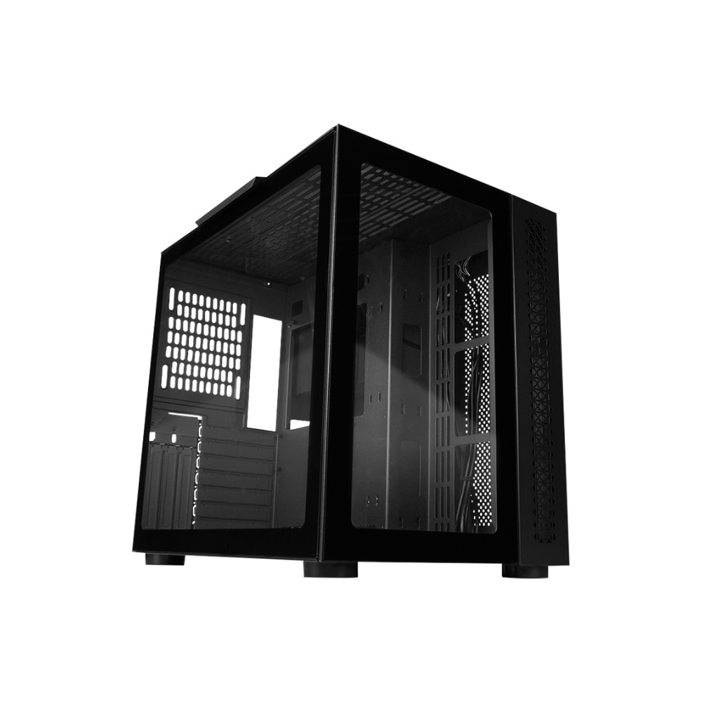 Gabinete Game Factor ATX Fishtank, Doble Cristal, USB 3.0, sin Fuente, Negro CSG700-BK