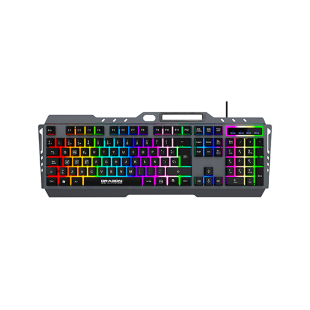 Kit Teclado y Mouse Gamer Nextep Alámbrico Tapete Incluido RGB USB Negro NE-484K