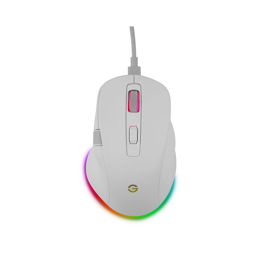 Mouse GETTTECH Inalambrico Ergonomico Ajustable 6400 DPI Blanco
