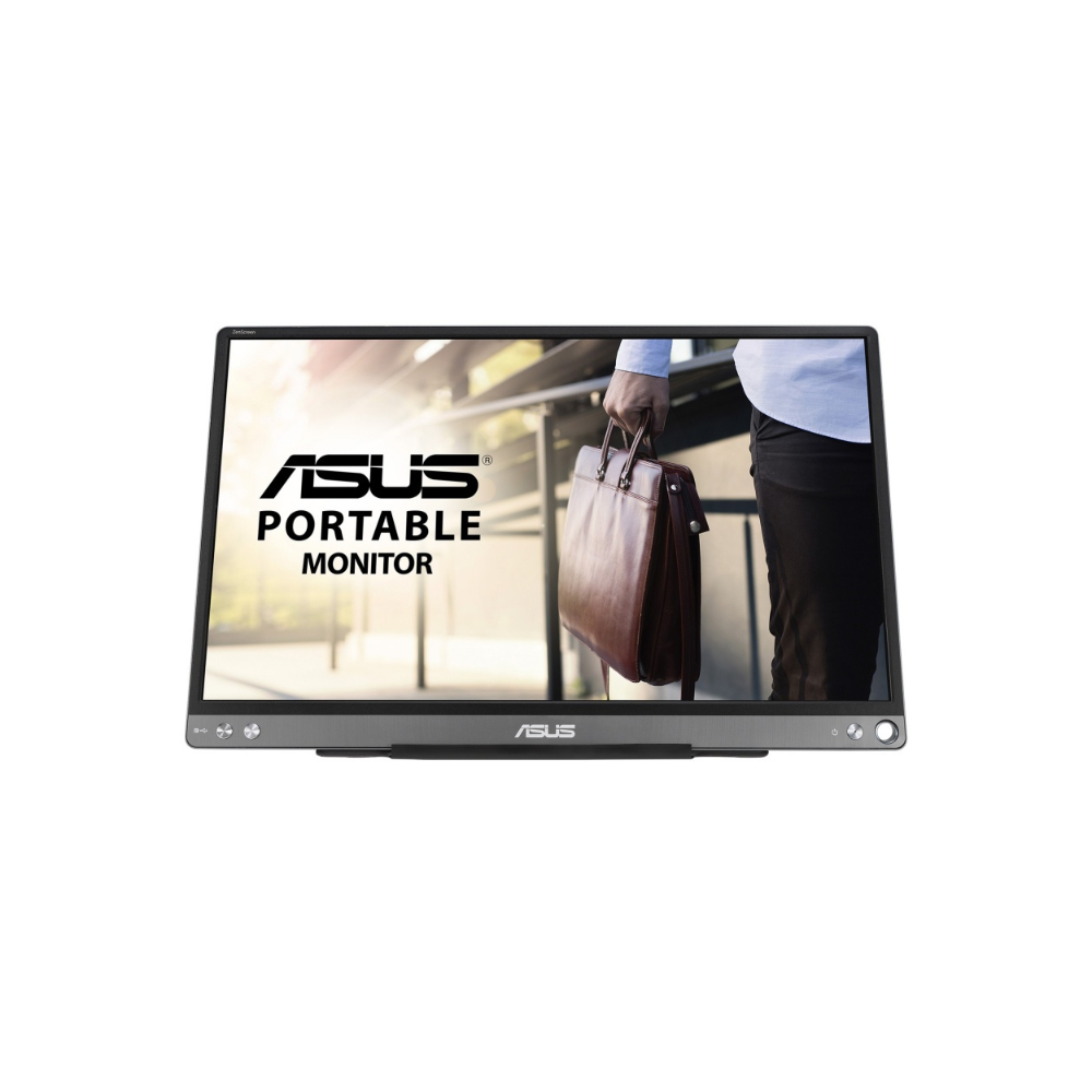Monitor Portatil Asus ZenScreen MB16ACE 15.6", IPS, FHD 1920x1080, USB-C, 60Hz, 5ms GTG, Gris