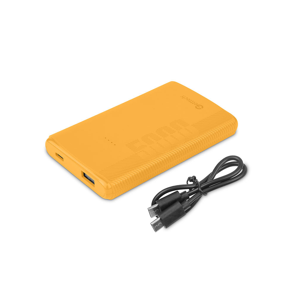 Power Bank GETTTECH GBN-E5KCS-01 Amarillo con USB-C 5000 mAh