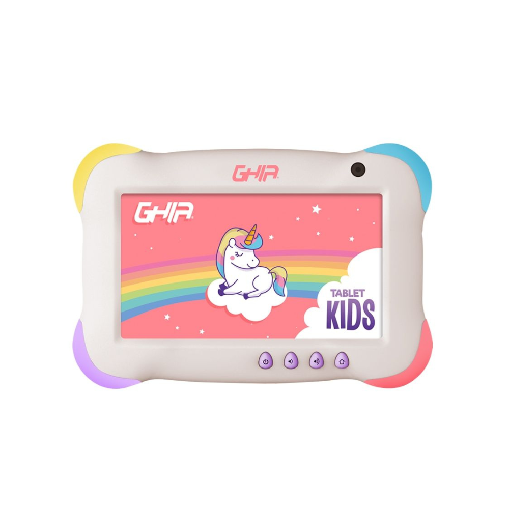 Tablet Ghia Kids 7" Quad Core A133 2GB RAM 32GB Doble Cámara WiFi Bluetooth 2500mAh Android 13 Go Violeta