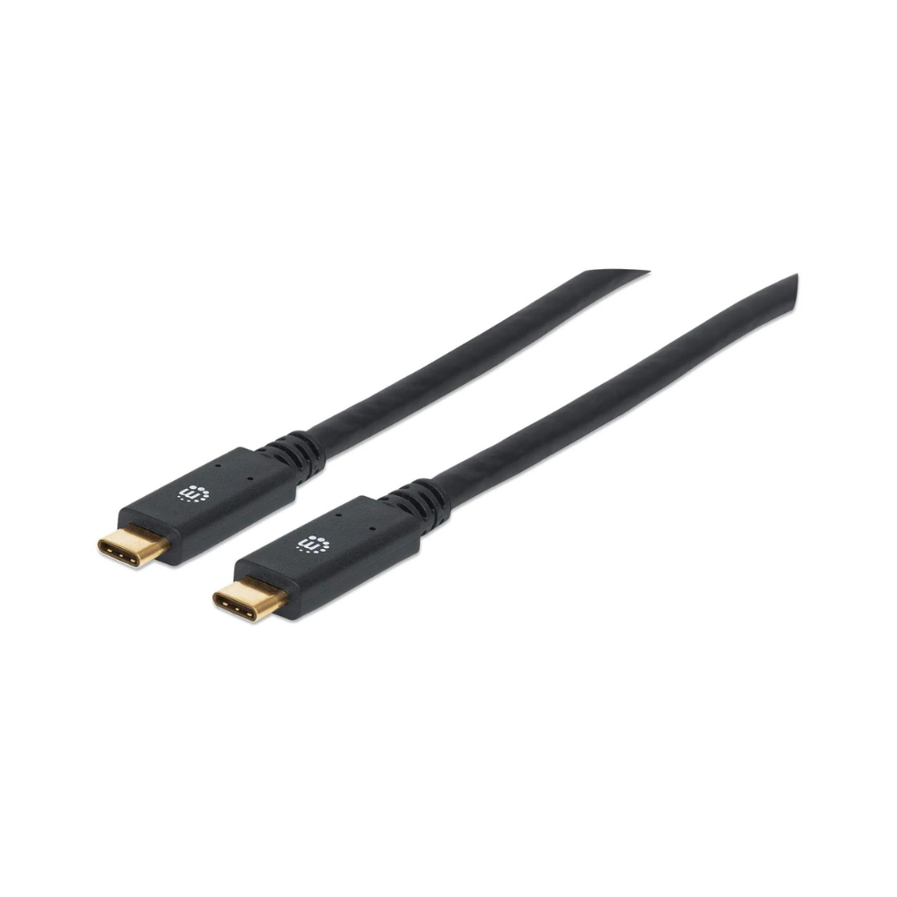 Cable USB-C V3.1 C-C 2.0M Negro Manhattan (354905)