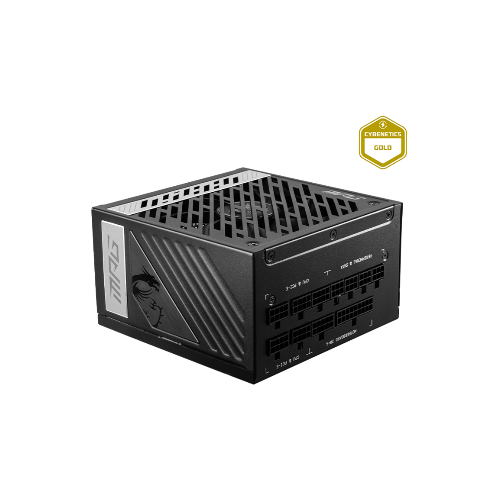 Fuente de Poder MSI MPG A1000G 1000W 80 Plus Gold ATX 12V Modular