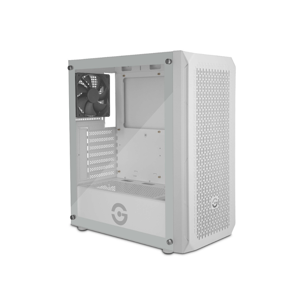 Gabinete Getttech Gamer ATX, 1 Ventilador, USB 2.0 y 3.0, Blanco GCM-ASGX1-01WH
