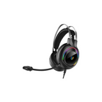 Audifonos Balam Rush Hesix II HS688 Azender Negro alambricos Over Ear Microfono Fijo Compatible con PC Dispositivos moviles Consolas RGB Jack 3.5 m