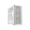 Gabinete Balam Rush Twin Mate 6000B Media Torre Blanco Cristal 4 Ventiladores ARGB Mini ATX / Micro ATX Sin Fuente Panel Frontal Intercambiable Cristal / Malla