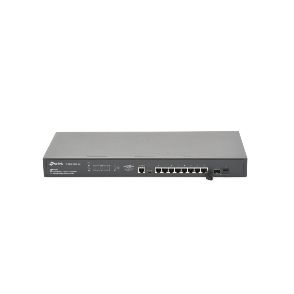 Switch L2+ Omada PoE+ 8 Puertos MultiGigabit 2.5G + 2 SFP+ 10G, Administracion Omada