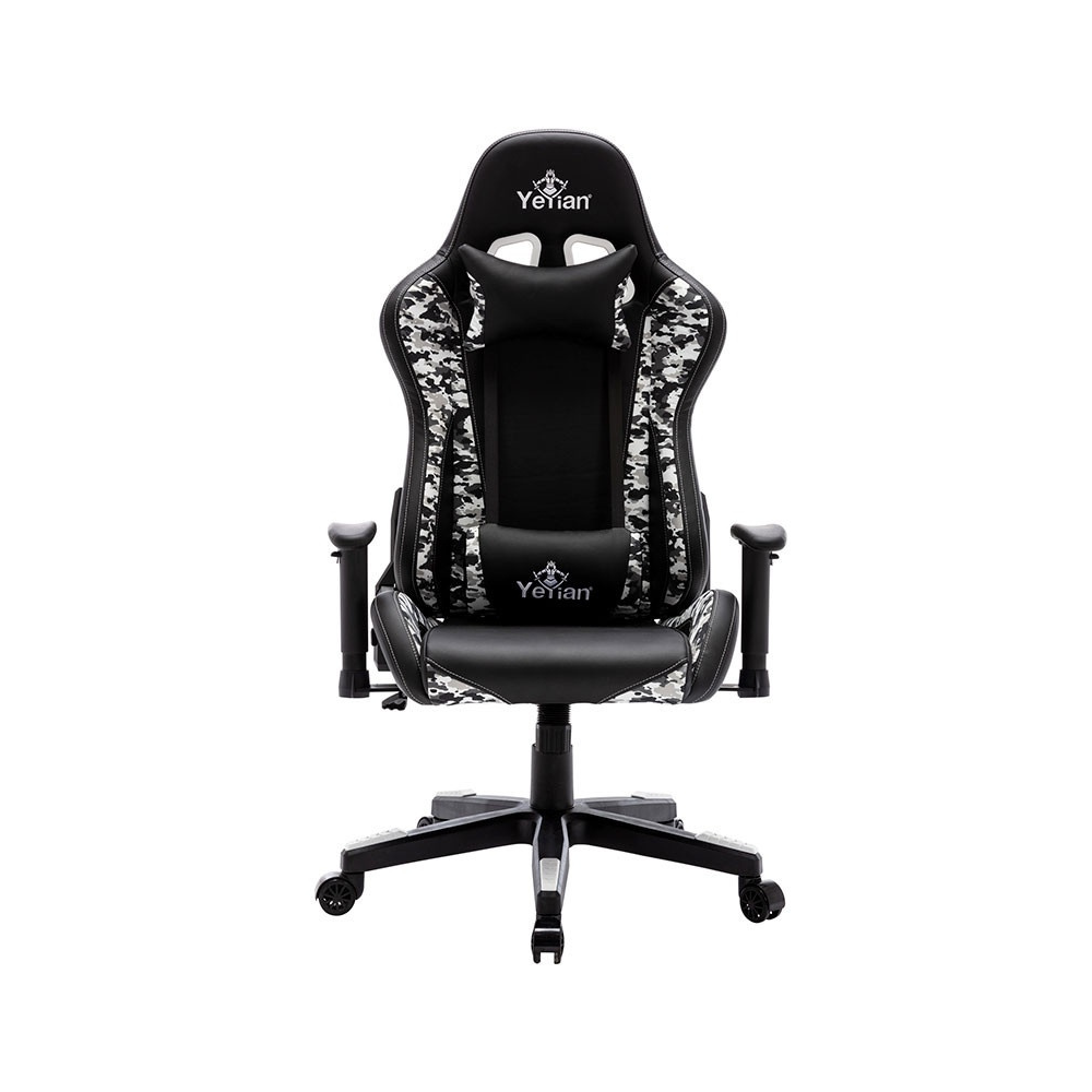 Silla Gaming Yeyian Ryuji Snow Camo - Poliester/Nylon, Soporta 150 kg (YFRS-051820)