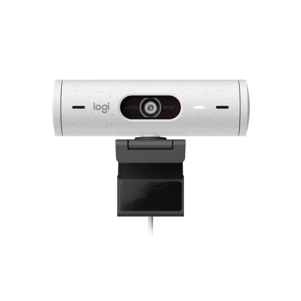 Camara Web Logitech Brio 500 - Full HD 1080P, USB-C, Off White (960-001426)