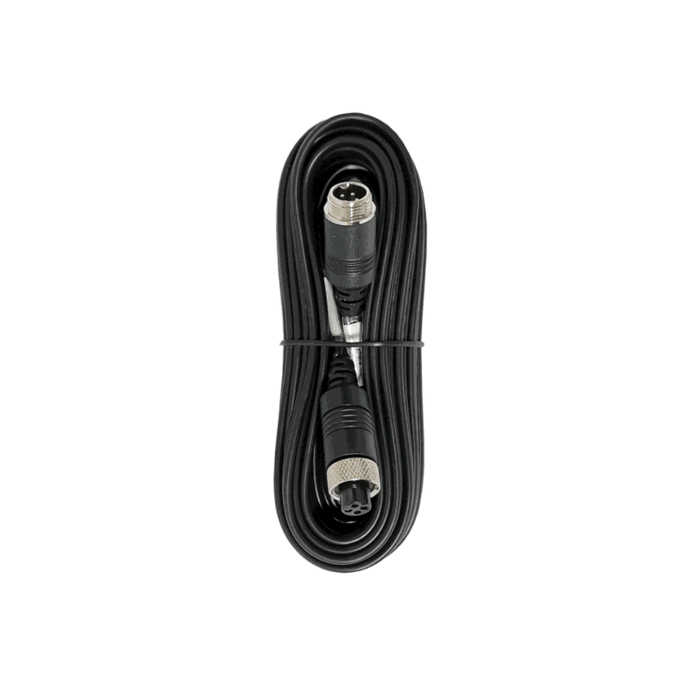 Cable Extensor Aviación 6m Dahua - Transmisión Video y Audio Analógico, Conectores M12 Hembra a M12 Macho, 4 Pines, Para DVR Móvil