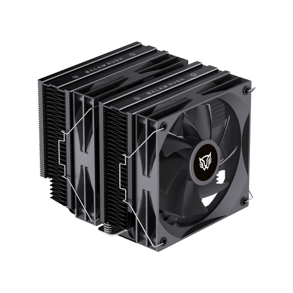 Enfriamiento de Aire Balam Rush Heliux Expert HEX90 Negro Display para monitoreo de temperatura RGB 6 Pipas TDP 295 W Legend