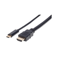 Cable USB Manhattan Tipo C Macho a HDMI Macho 2.0M 4K (151764)