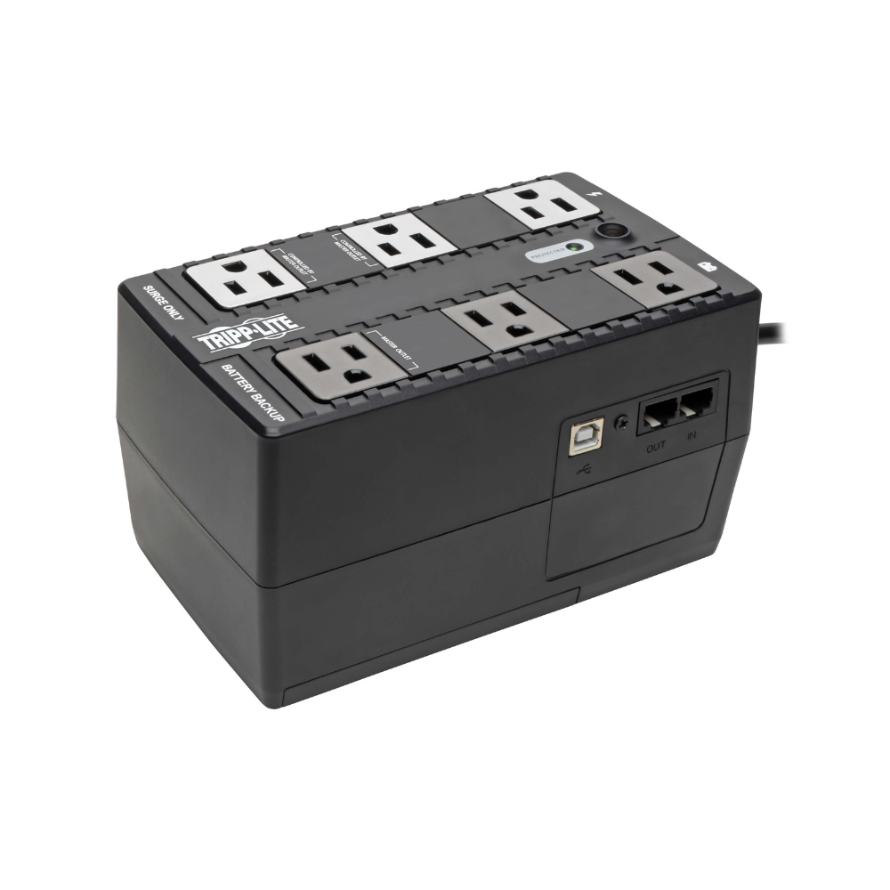 No Break Tripp-Lite Eco350UPS Standby Ahorro de Energía 350VA 210W 120V 50/60Hz Eco USB 6 Salidas