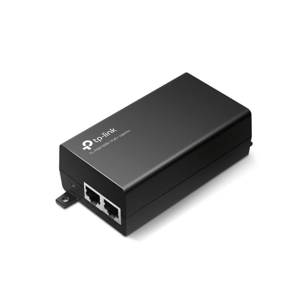 Inyector PoE+ 30W Gigabit 802.3 af/at, 2 Puertos 10/100/1000 Mbps, Plug and Play, Fuente Integrada