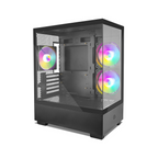 Gabinete Gamer GETTTECH GCM-550AC-02 Fish Tank M-ATX Sin Fuente