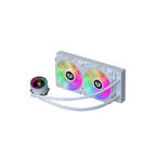Enfriamiento Liquido Balam Rush Hydrox Pro HX20 Blanco para CPU 240mm 2xFan ARGB 4pines LGA 1700 AM5
