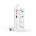 Multicontacto Inteligente Mirati 4 Sockets 4 USB LED WiFi 2.4GHz 1800W Blanco