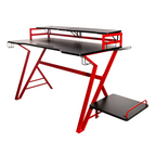 Escritorio gamer Naceb base color Rojo con Negro