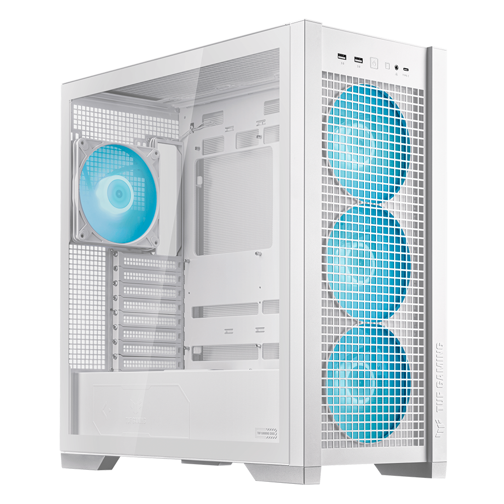 Gabinete ASUS TUF Gaming GT302 ARGB Blanco 4xFan 140mm Mid Tower