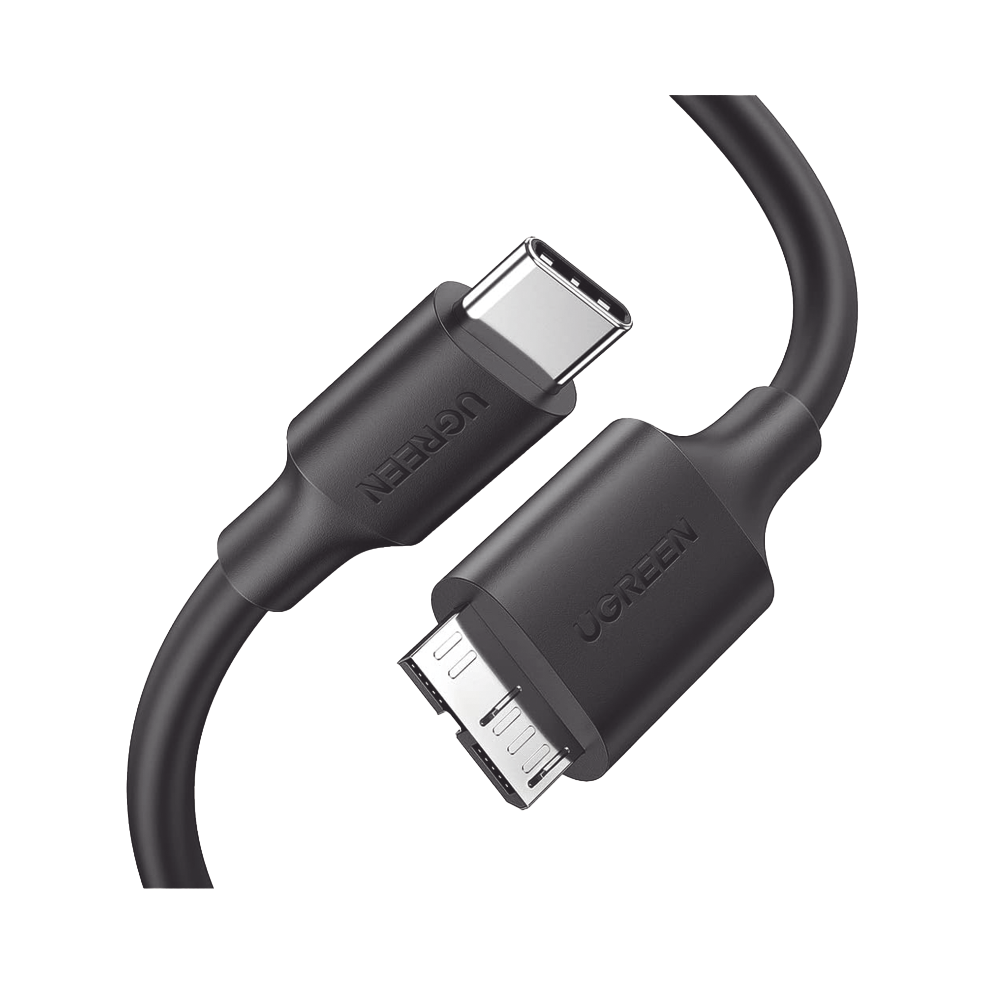 Cable USB C 3.0 a Micro B 1m Carga Rápida 5Gbps Datos Blindaje Compatible Disco Duro Portátil Seagate Nikon Canon