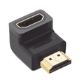 Adaptador HDMI 90° Macho Hembra Abajo HDMI 2.0 4K60Hz Flexibilidad Sin Doblar Cable