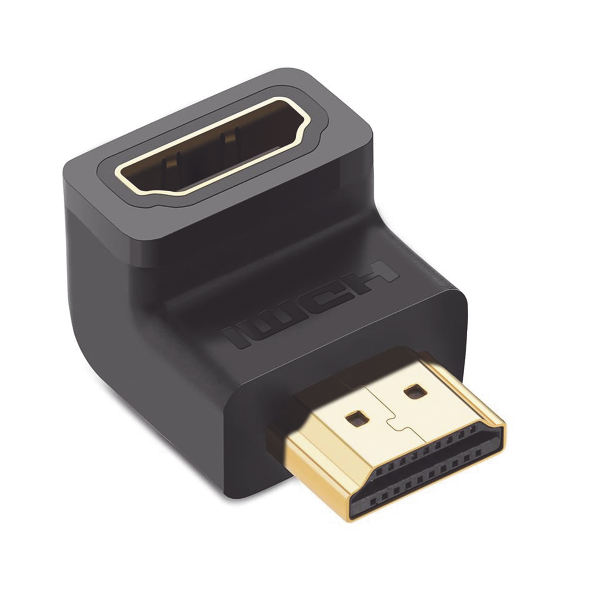 Adaptador HDMI 90° Macho Hembra Abajo HDMI 2.0 4K60Hz Flexibilidad Sin Doblar Cable