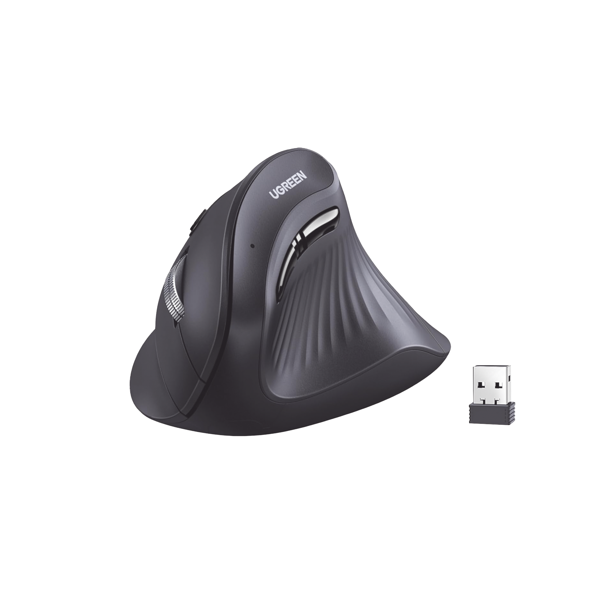 Mouse Inalámbrico Vertical 2.4G Bluetooth 3 Dispositivos 4 DPI Clic Silencioso 5 Botones Win Mac Linux Chrome