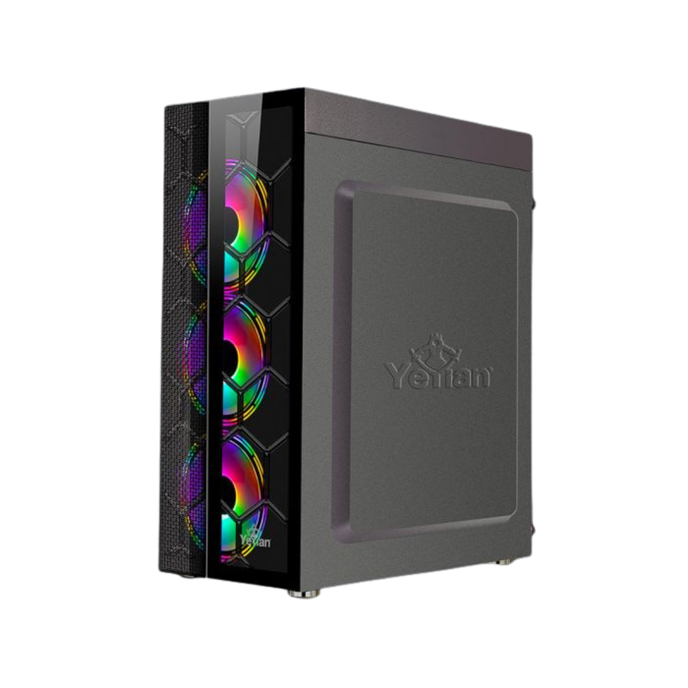 Gabinete Yeyian Rapture 2500 ATX, Cristal Templado, 3 Ventiladores ARGB (YCH-7S3V-01BK)