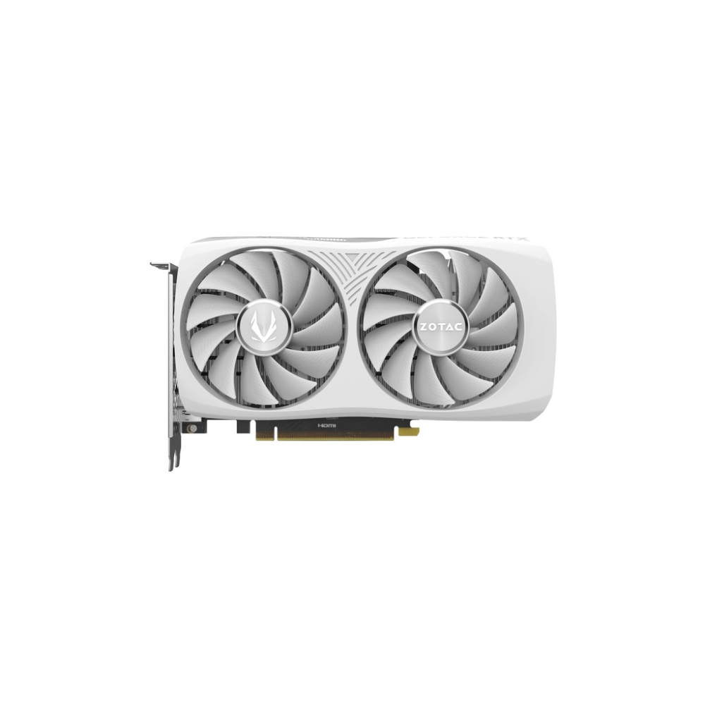 Tarjeta de Video Zotac 8GB RTX 4060 Twin Edge White 2X Fan GDDR6 DLSS 3 OC HDMI/DP