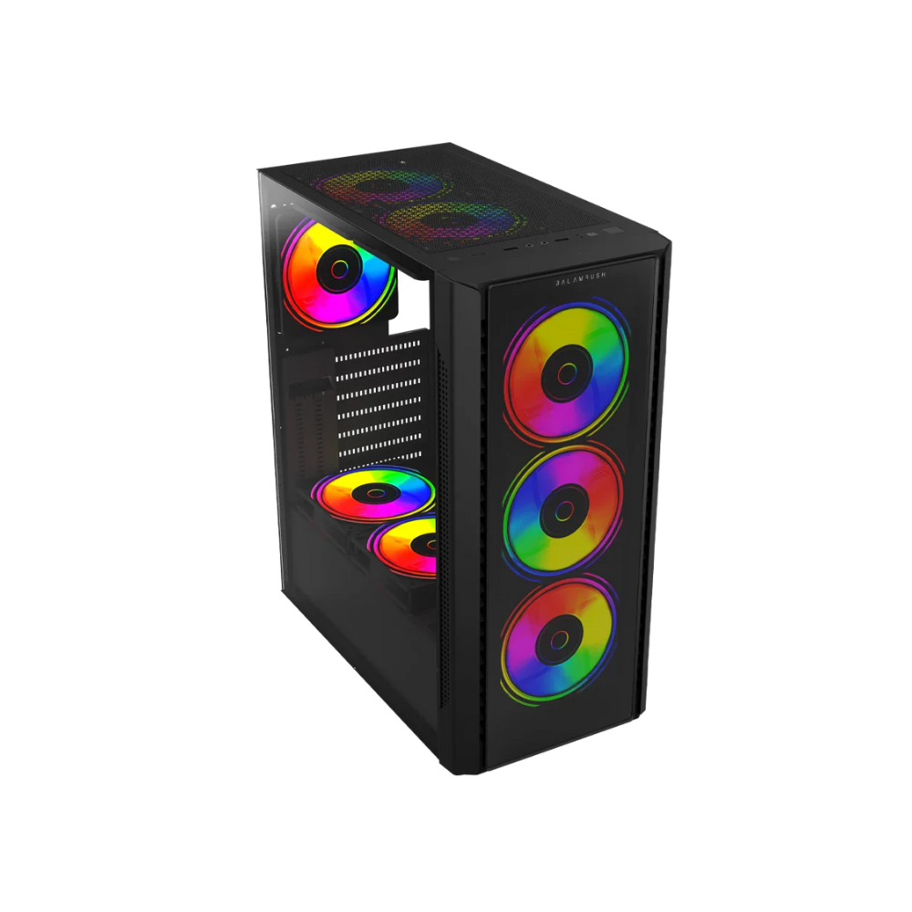 Gabinete Balam Dragonfly II GM745 Media Torre Cristal Negro — Modelo BR-935968