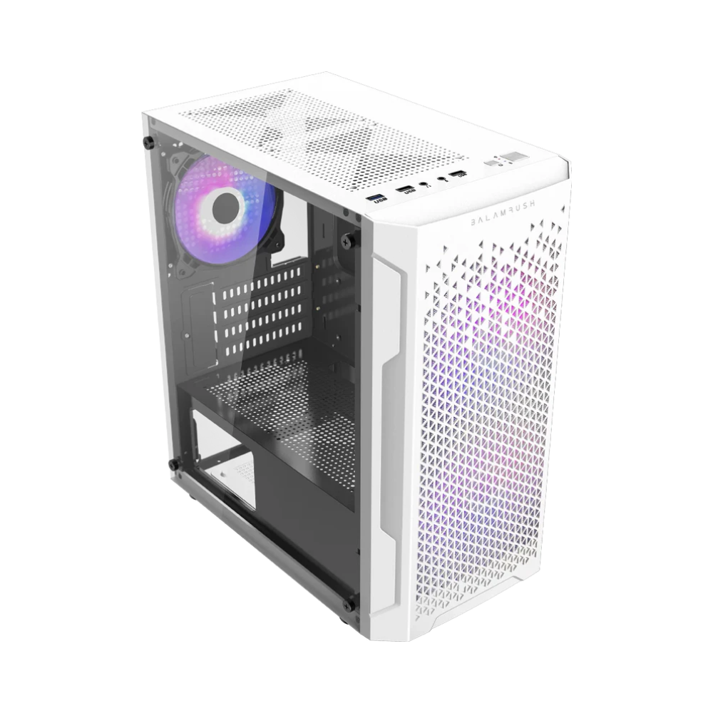 Gabinete Balam Rush Artic GI725 Mini Torre Blanco