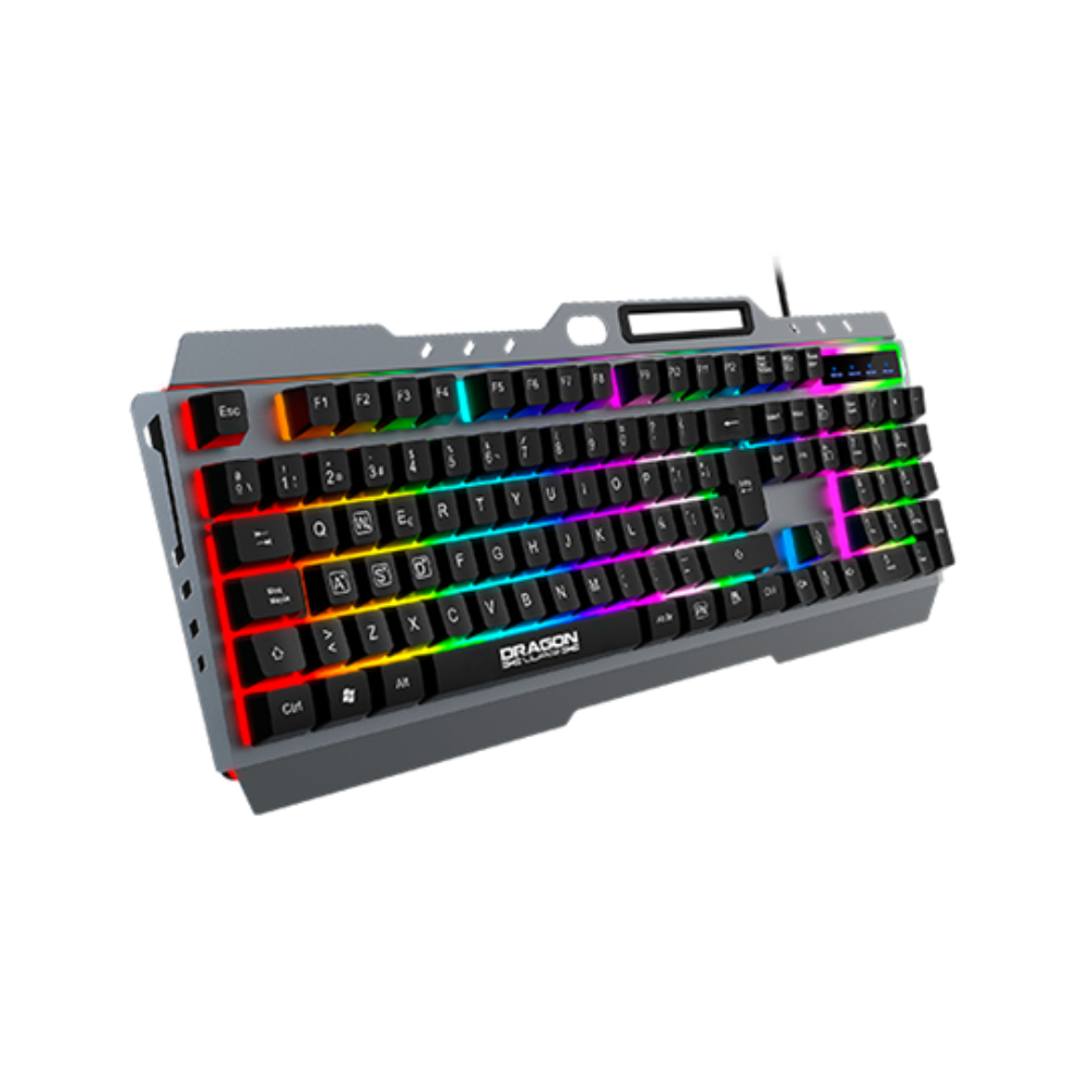 Kit Teclado y Mouse Gamer Nextep Alámbrico Tapete Incluido RGB USB Negro NE-484K