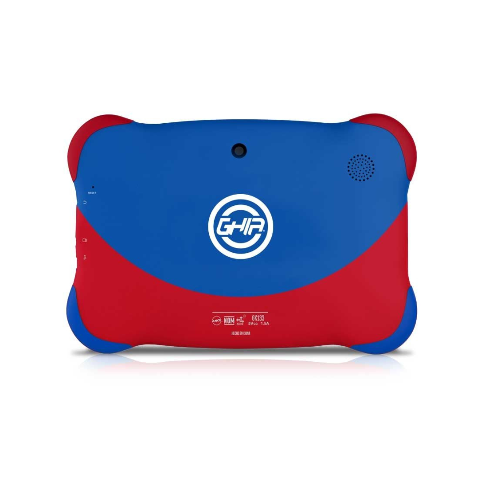 Tablet Ghia 7 Kids Quad Core A133 1GB RAM 16GB Doble Cámara WiFi Bluetooth 2500mAh Android 11 Go Azul