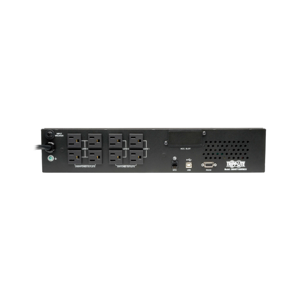 No Break Tripp-Lite Smart1500RM2U 120V 1.5KVA 1.35KW 8 Salidas Opción Tarjeta de Red USB DB9
