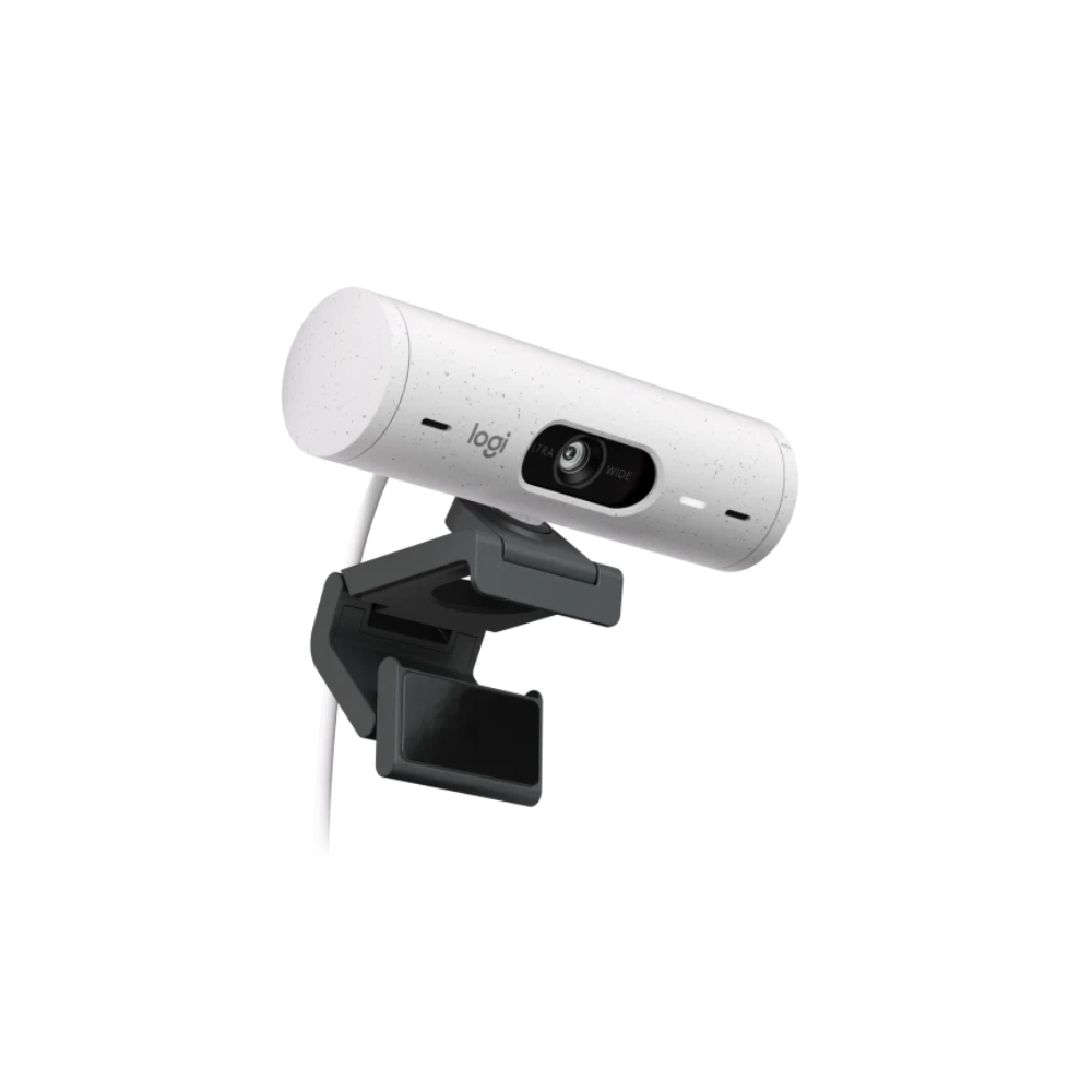 Camara Web Logitech Brio 500 - Full HD 1080P, USB-C, Off White (960-001426)