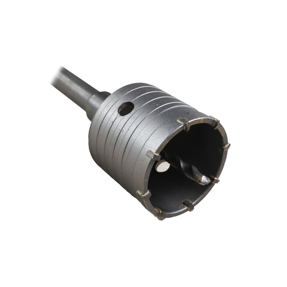 Broca Pasamuros SDS 65mm, Sacabocado para Concreto, Extensión 220mm (Ideal para Minisplits)
