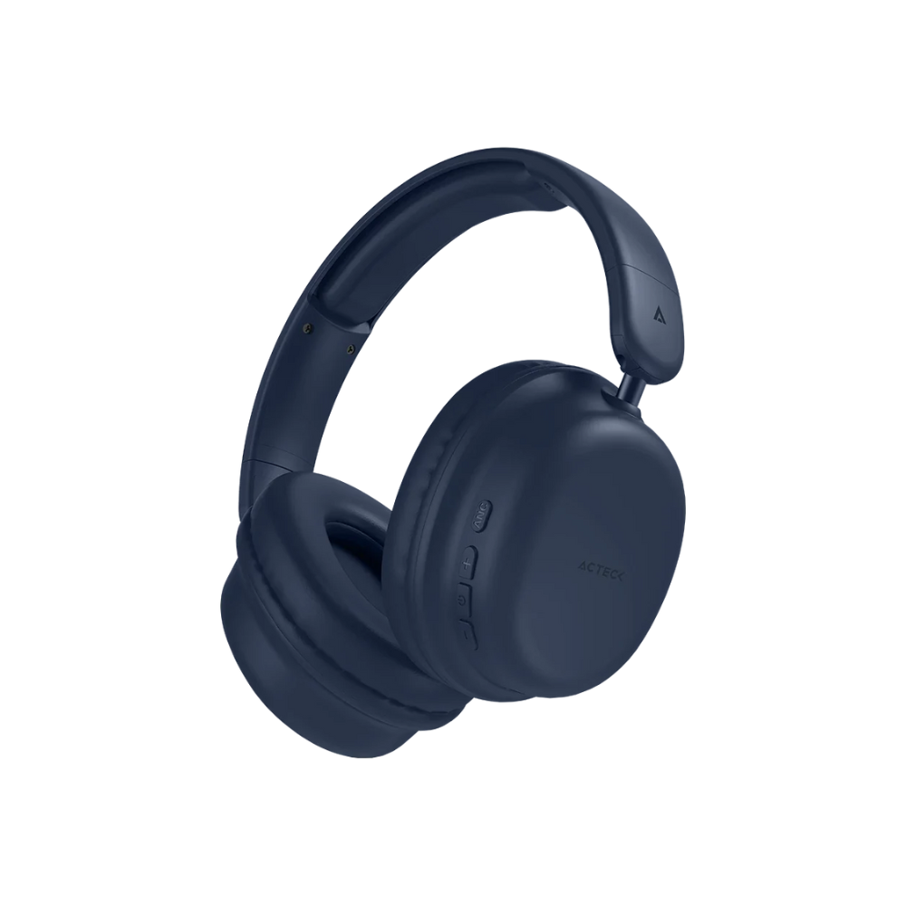 Audifonos Diadema Acteck Honour 2 Plus HP626 Azul Omnidireccional Conexion Bluetooth 5.4 y Aux